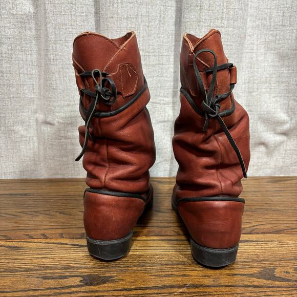 Vintage Kaufman Defrosters Women’s 7 Leather Shearling Winter Boots Canada Brown - Picture 7 of 8